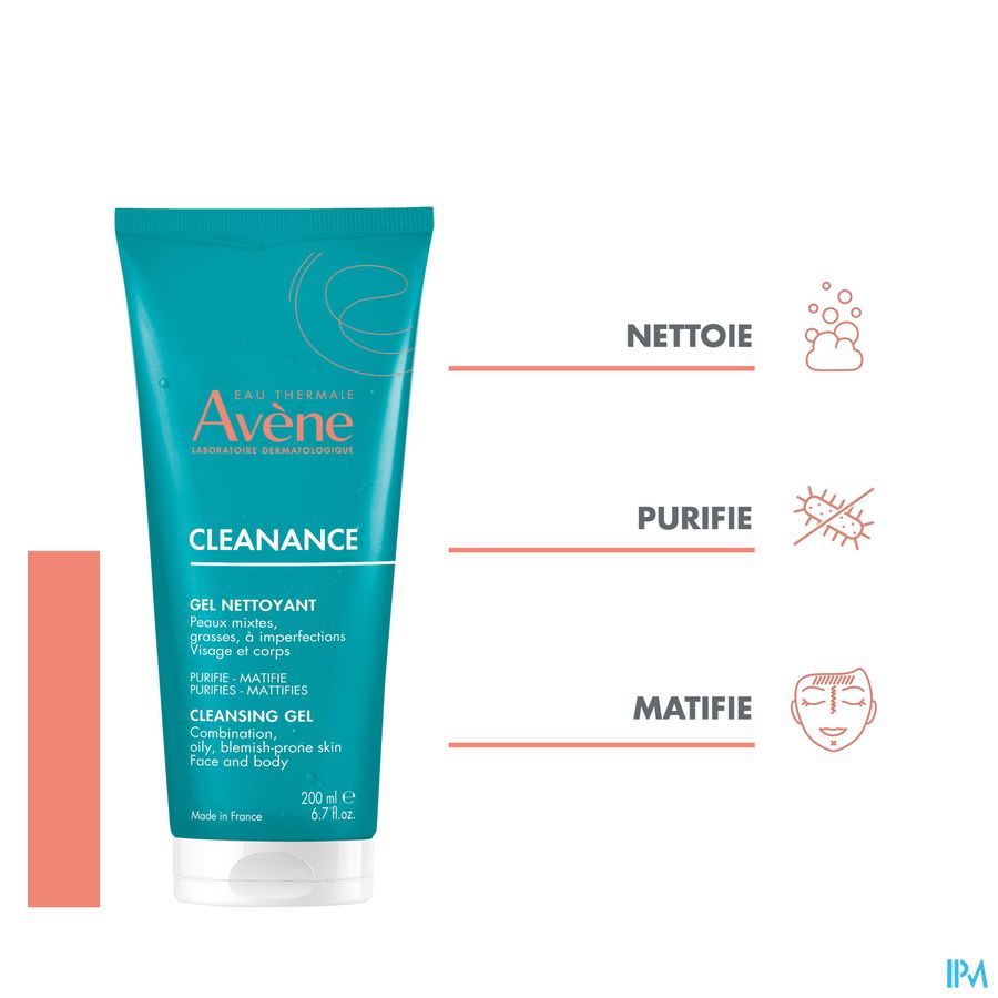 Eau Thermale Avène - Gel nettoyant Cleanance