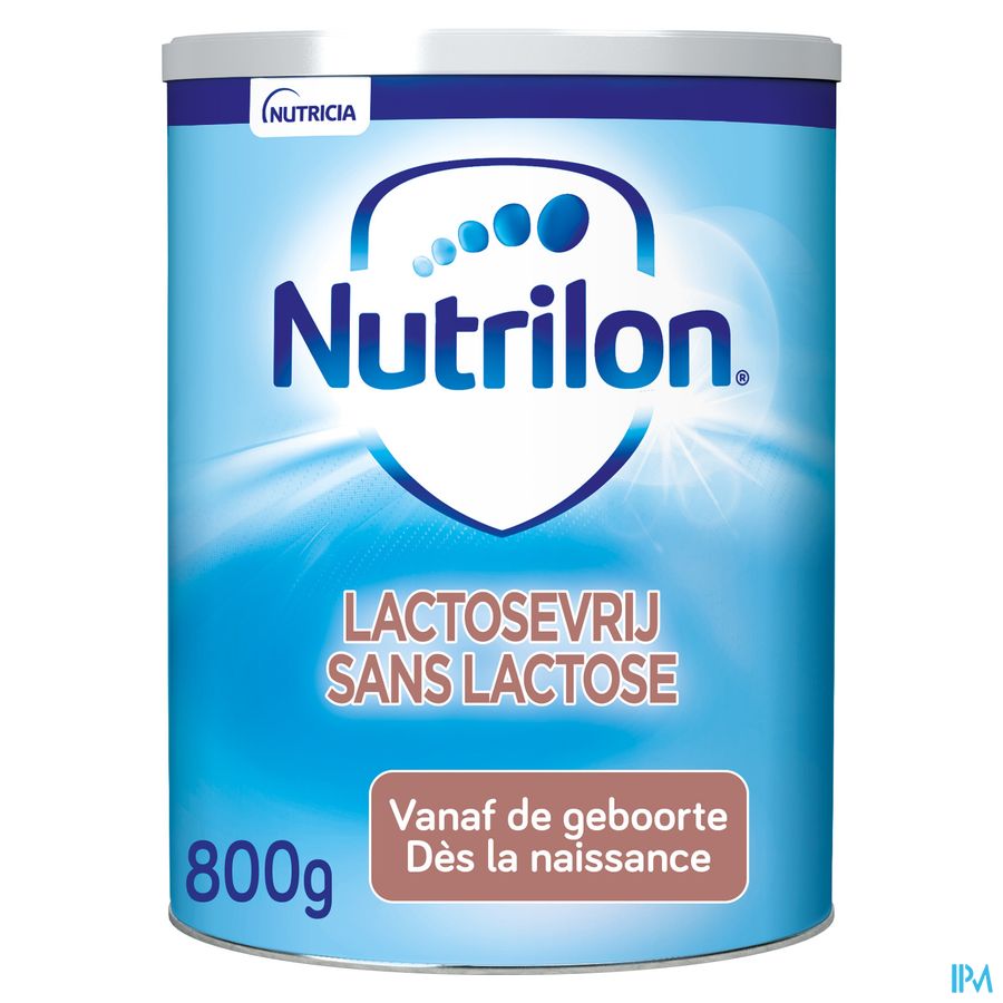 Nutrilon Sans Lactose | Lait pour Nourrissons dès la naissance  | Lait en Poudre pour Biberon | Boite 800g