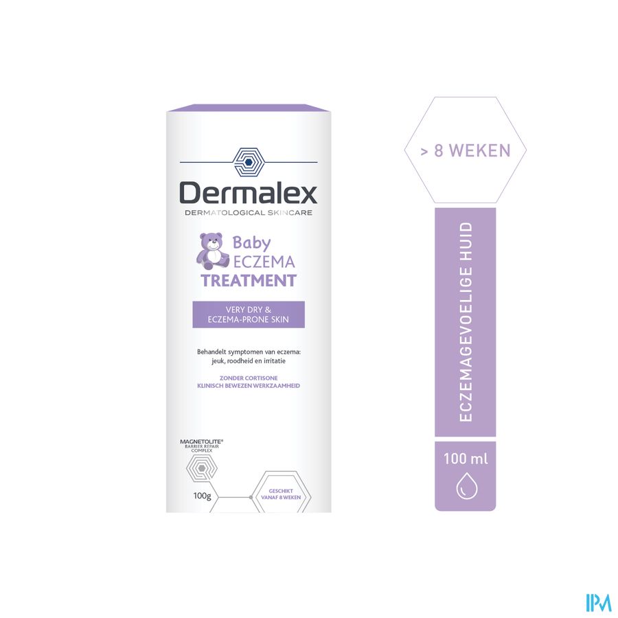 Dermalex® Eczema Bébé - Sans Cortisone - 100ml - A Partir De 8 Semaines