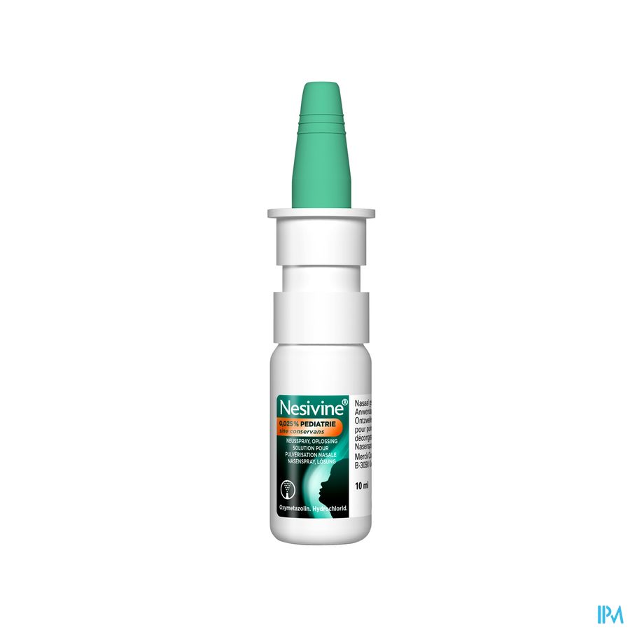 Nesivine 0,025% Sine Conserv Ped Spray Nas 10ml