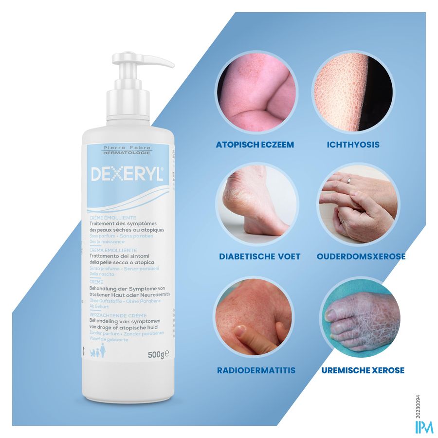 DEXERYL CREME EMOLLIENTE 500 G Peau très sèche à tendance atopique