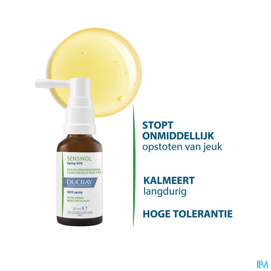 Ducray SENSINOL Sérum Apaisant Physioprotecteur - Spray Cuirs chevelus sensibles sujets à fortes démangeaisons Spray