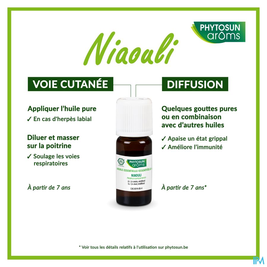 Phytosun® Huile Essentielle Niaouli Bio 10ml