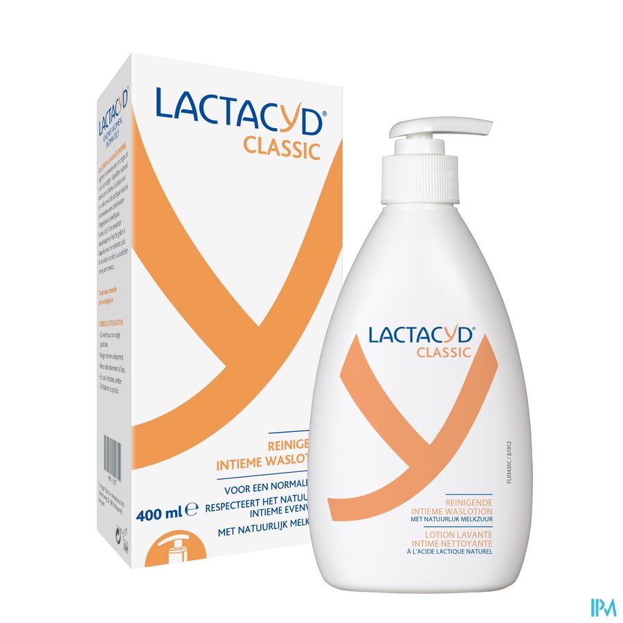 Lactacyd® Classic - Lotion Lavante Intime Nettoyante - Usage Quotidien - 400 ml