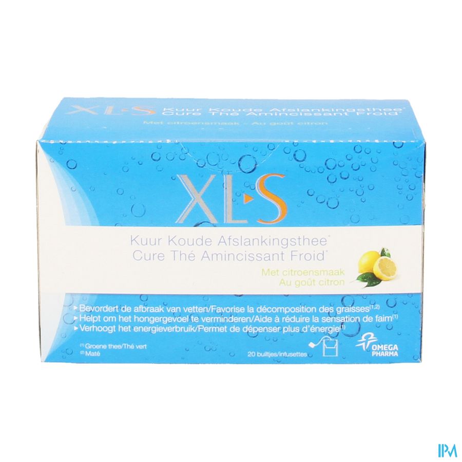 Apoti Mini By XLS® - Thé Amincissant Froid Citron - Perte De Poids - 20 Sachets ...