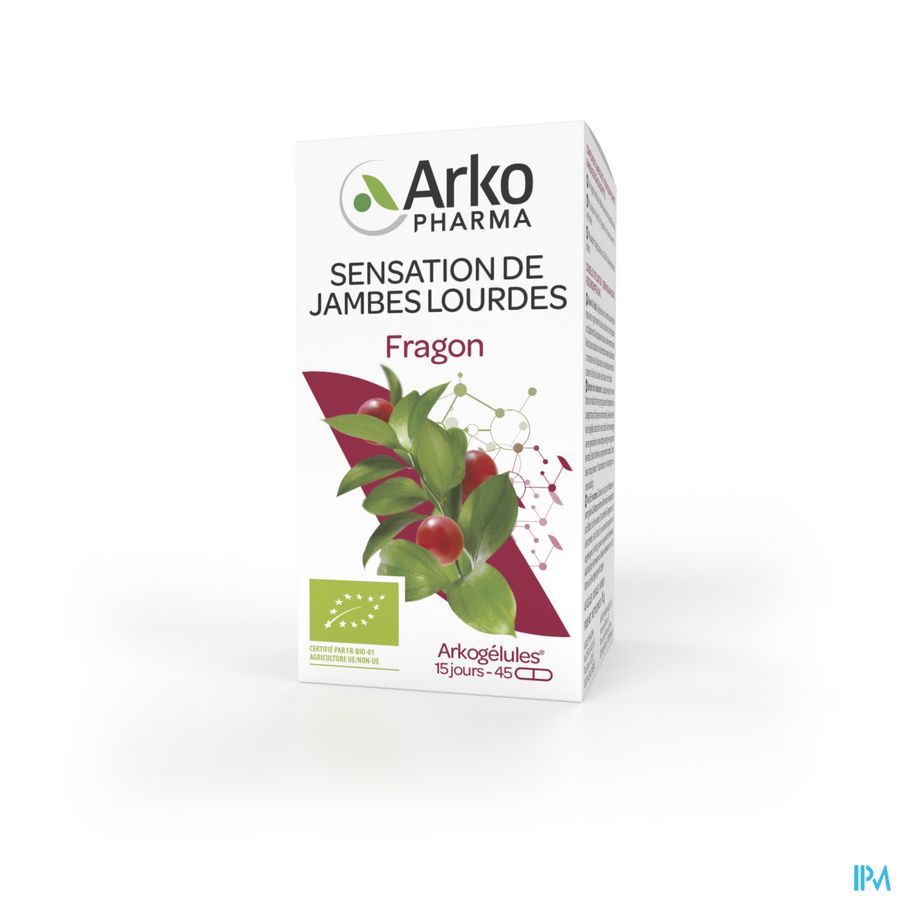 Arkopharma Arkogélules Fragon Bio Sensation de jambes lourdes 45 Gélules