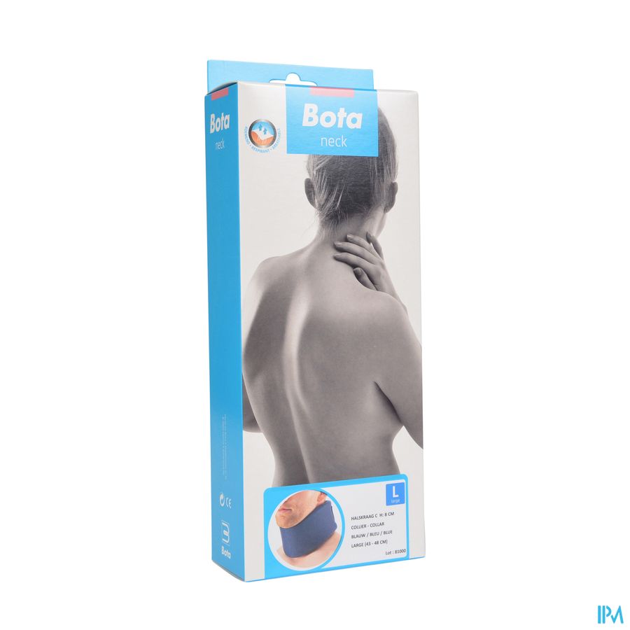COLLIER CERVICAL C - mod. Classic - H  8cm bleu \ LARGE = 43-48 CM