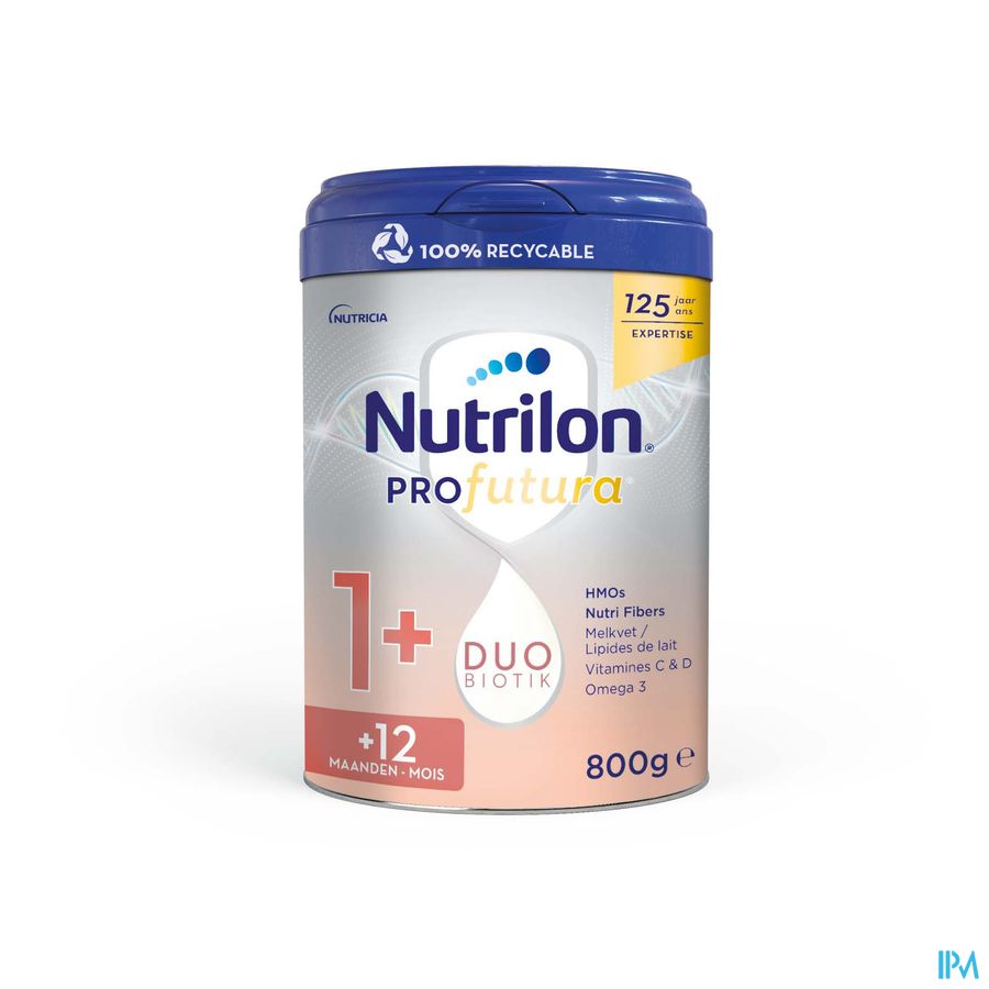 Nutrilon Profutura 1+ composition unique DUOBIOTIK Lait de croissance enfants dès 1 an Poudre Boite 800g