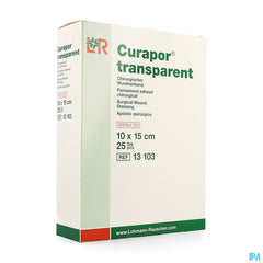 Curapor Transparent Steril 10cmx15cm 25 13103