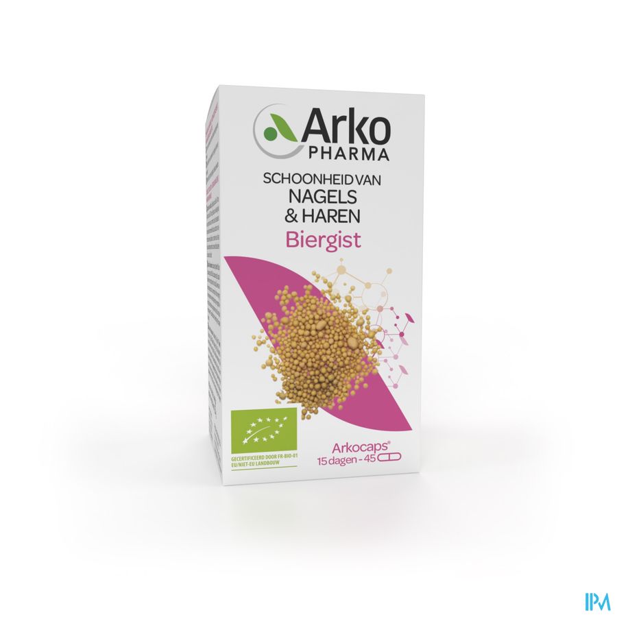 Arkopharma Arkogélules Levure De Bière Bio Beauté des ongles et cheveux 45 Gélules