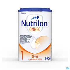 Nutrilon Omneo 1 | Crampes, Coliques, Selles dures, Constipation | Lait Bébé 0-6 mois  | Lait en Poudre pour Biberon | Boite 800g