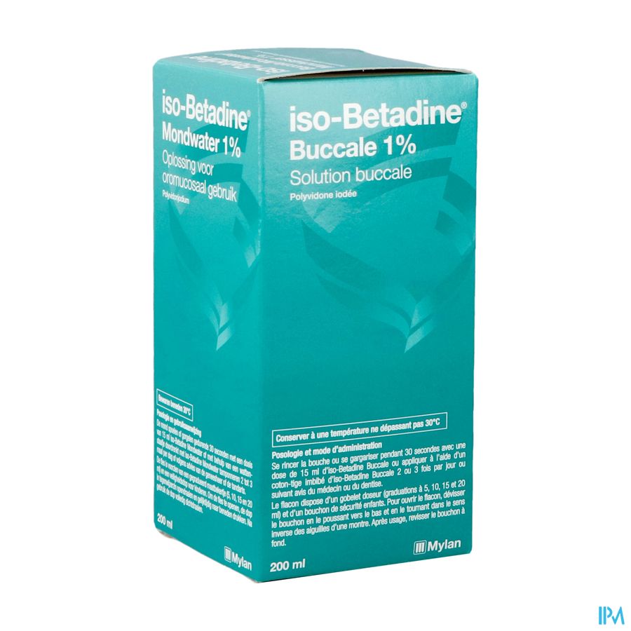 Iso Betadine 1% Nf Sol Bucc 200ml Ready To Use