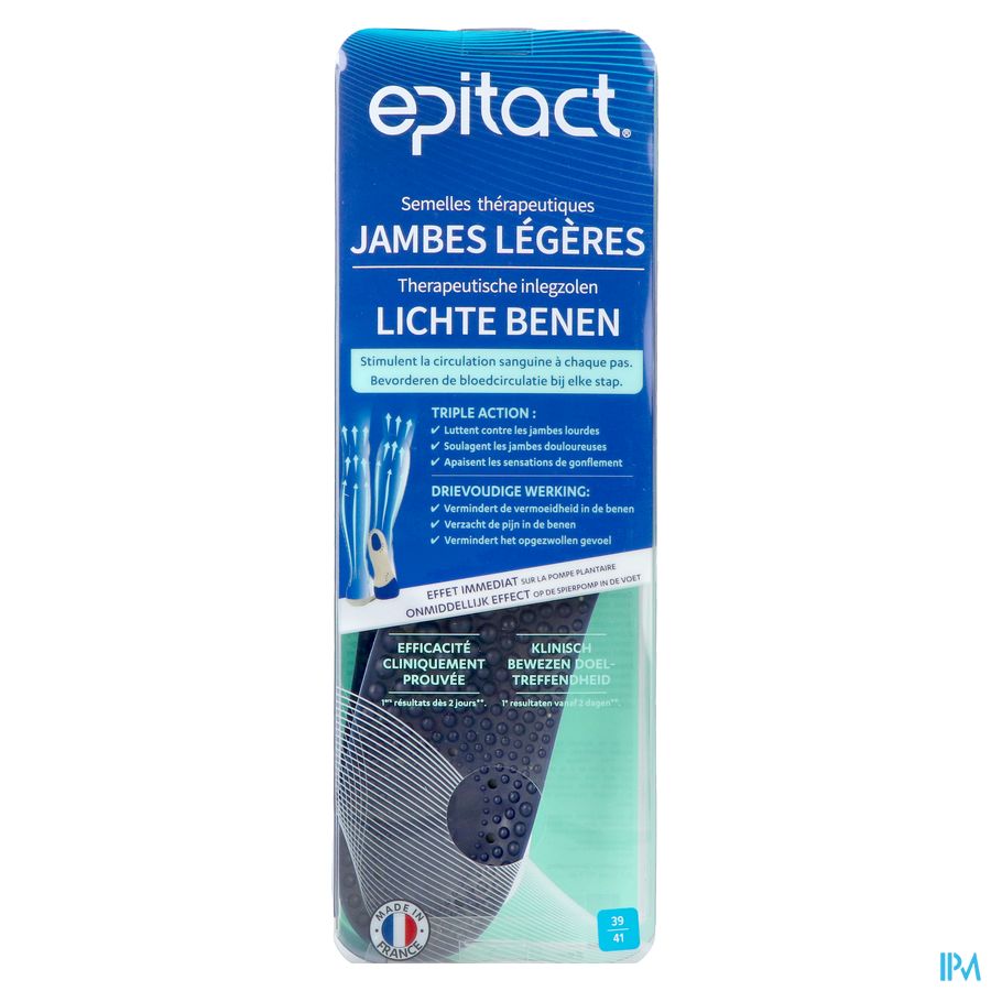 Epitact Semelle Therapeutique Jambes Legeres 39/41