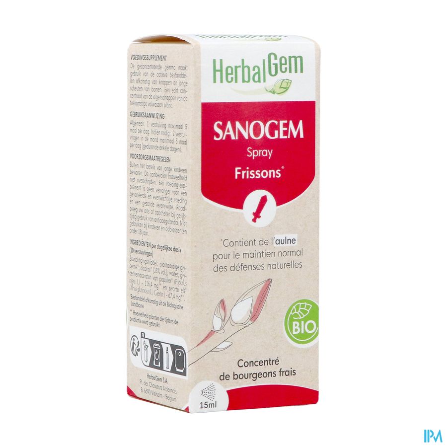 Herbalgem Sanogem Spray Bio 15ml