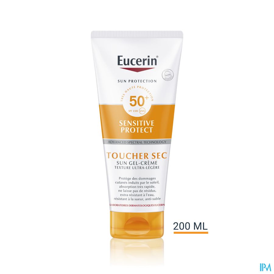 Sun Sensitive Protect SPF 50+ Toucher Sec Gel-Crème Texture Ultra-Légère Tube 200ml