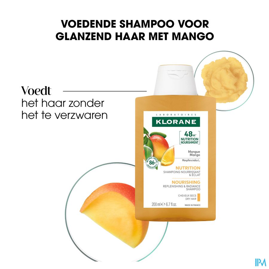 Klorane - Shampoing Nutrition à la Mangue - Cheveux secs
