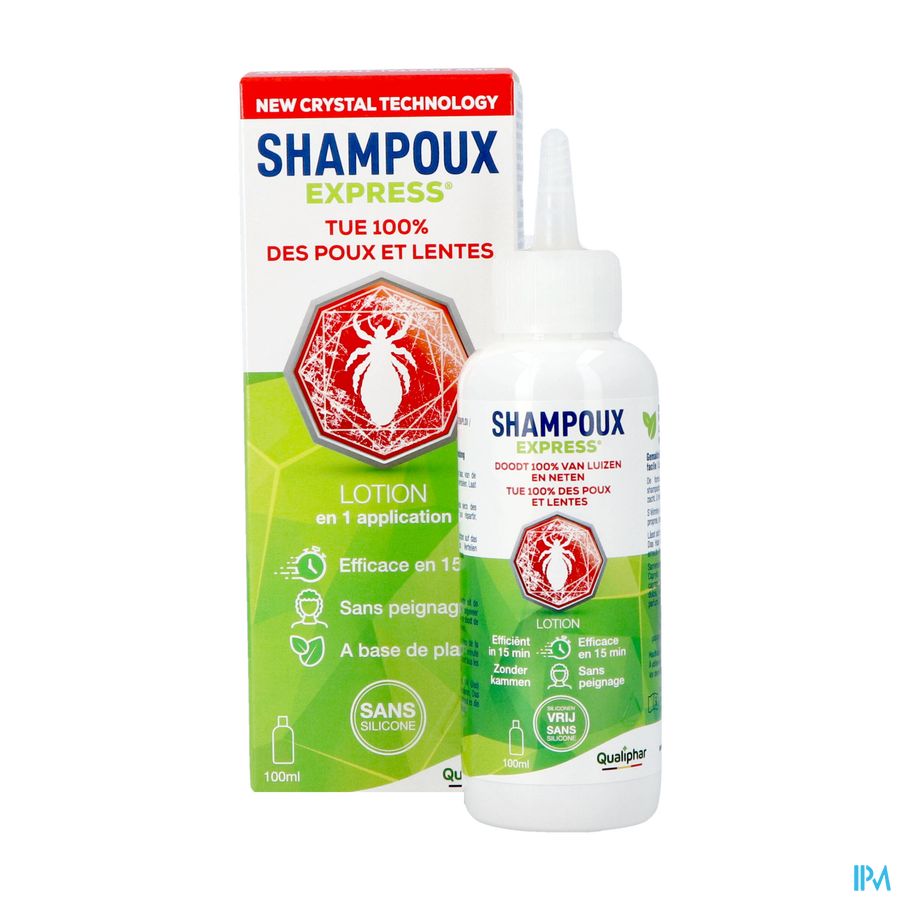 Shampoux Express anti-poux et anti-lentes lotion 100 ml