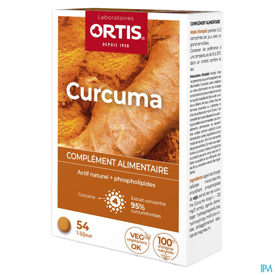 Ortis Curcuma Blister Comp 3x18