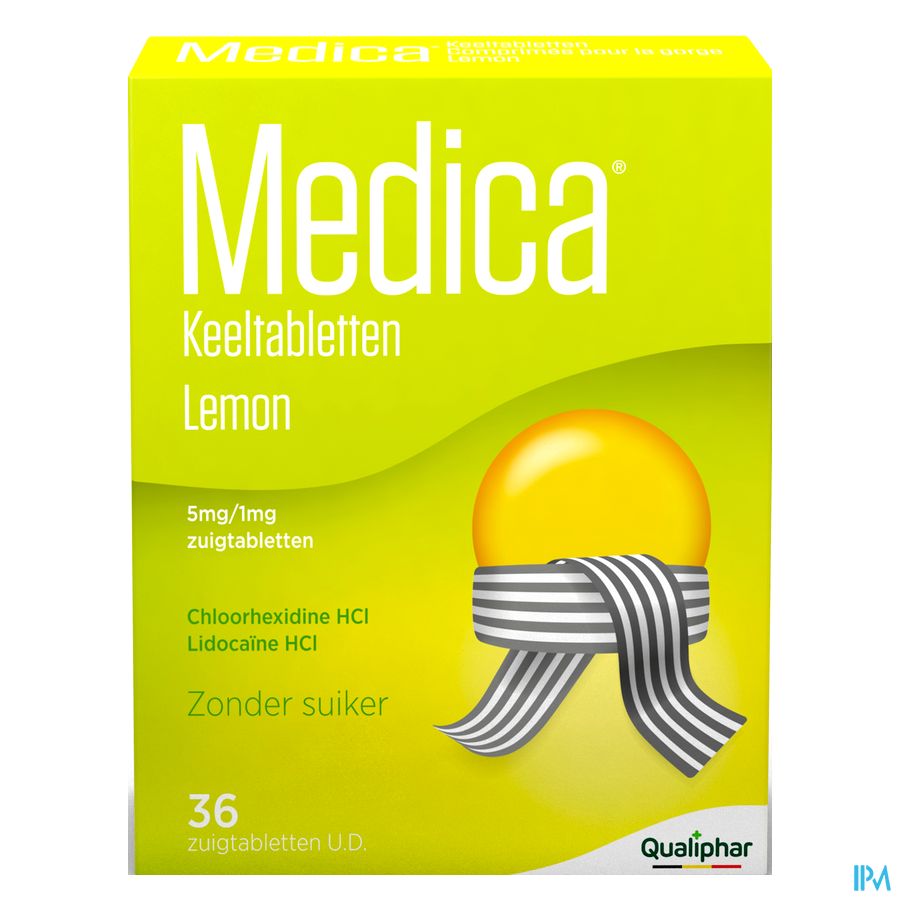 Medica comprimés pour la gorge Lemon 36 pcs - mal de gorge