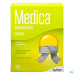 Medica comprimés pour la gorge Lemon 36 pcs - mal de gorge