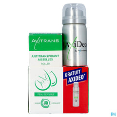 Axitrans Roller Peau Sens.+axideo Sport 75ml Grat.