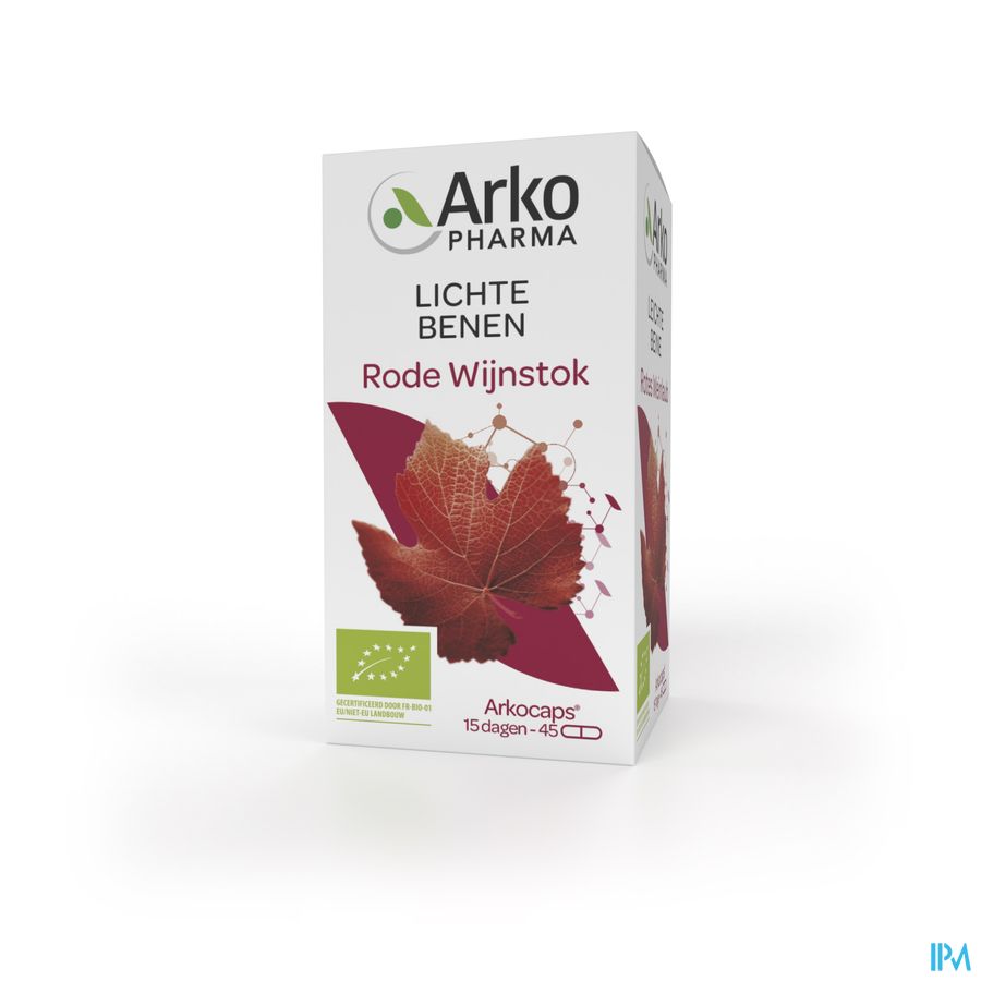 Arkopharma Arkogélules Vigne Rouge Bio Jambes Légères 45 gélules