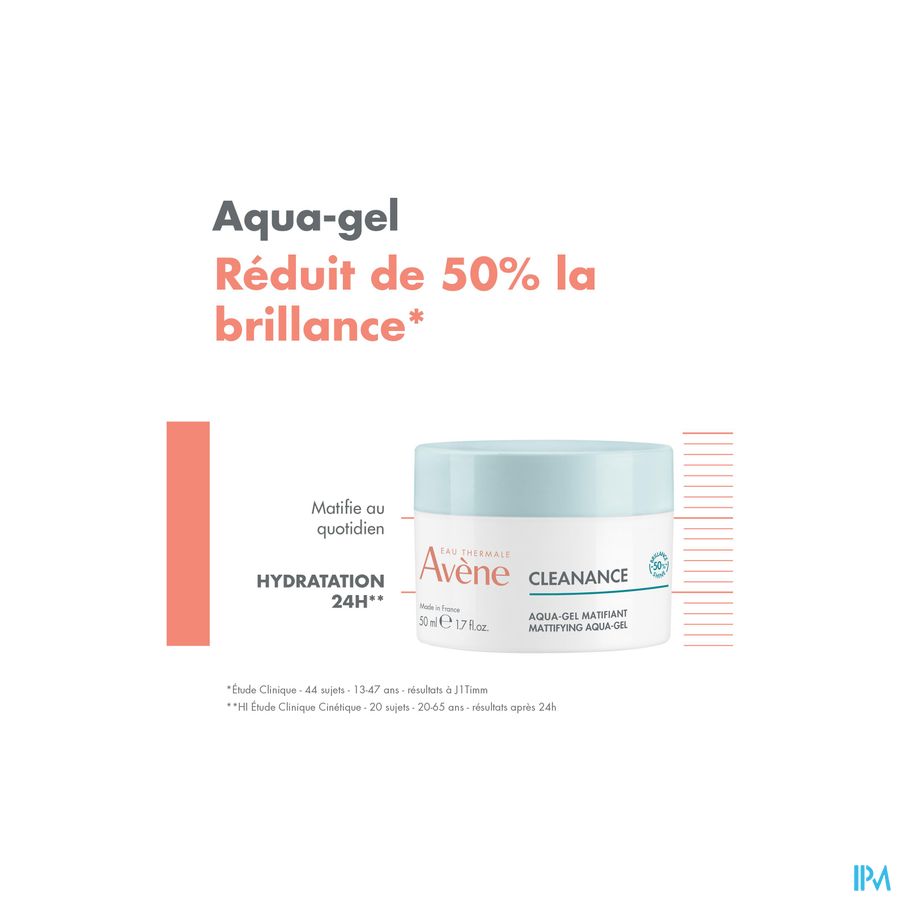 Eau Thermale Avène  CLEANANCE Aqua-gel matifiant Peaux sensibles à imperfections