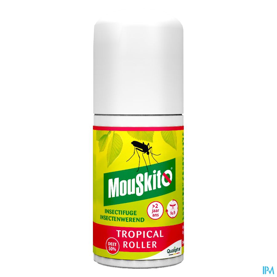 Mouskito Tropical Roller 75 ml - Anti-Moustiques, Mouches - Zones Tropicales - DEET 50%