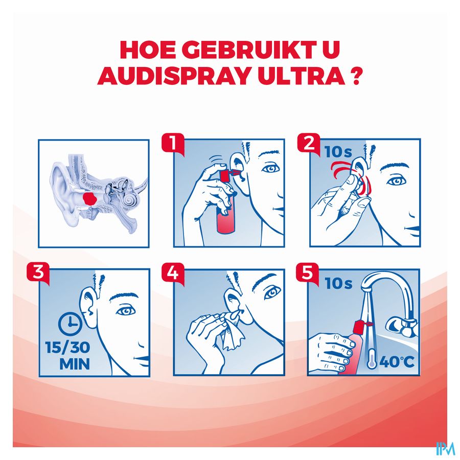 Audispray Ultra 20 ml Traitement et élimination des bouchons d'oreille et de cérumen
