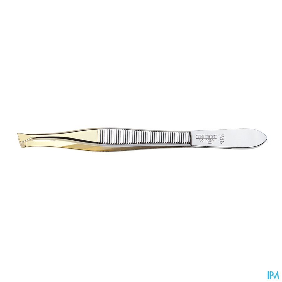 Mörser pince, point incliné, doré N°24B