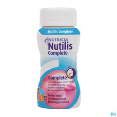 Nutilis Complete Stage 1 Goût Fraise Bouteilles 4x125ml