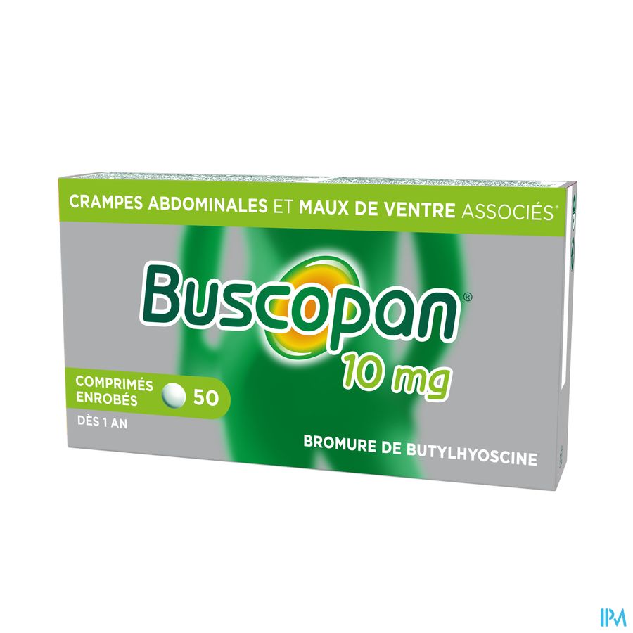 Buscopan 10mg Comp 50 - Crampes et maux de ventre