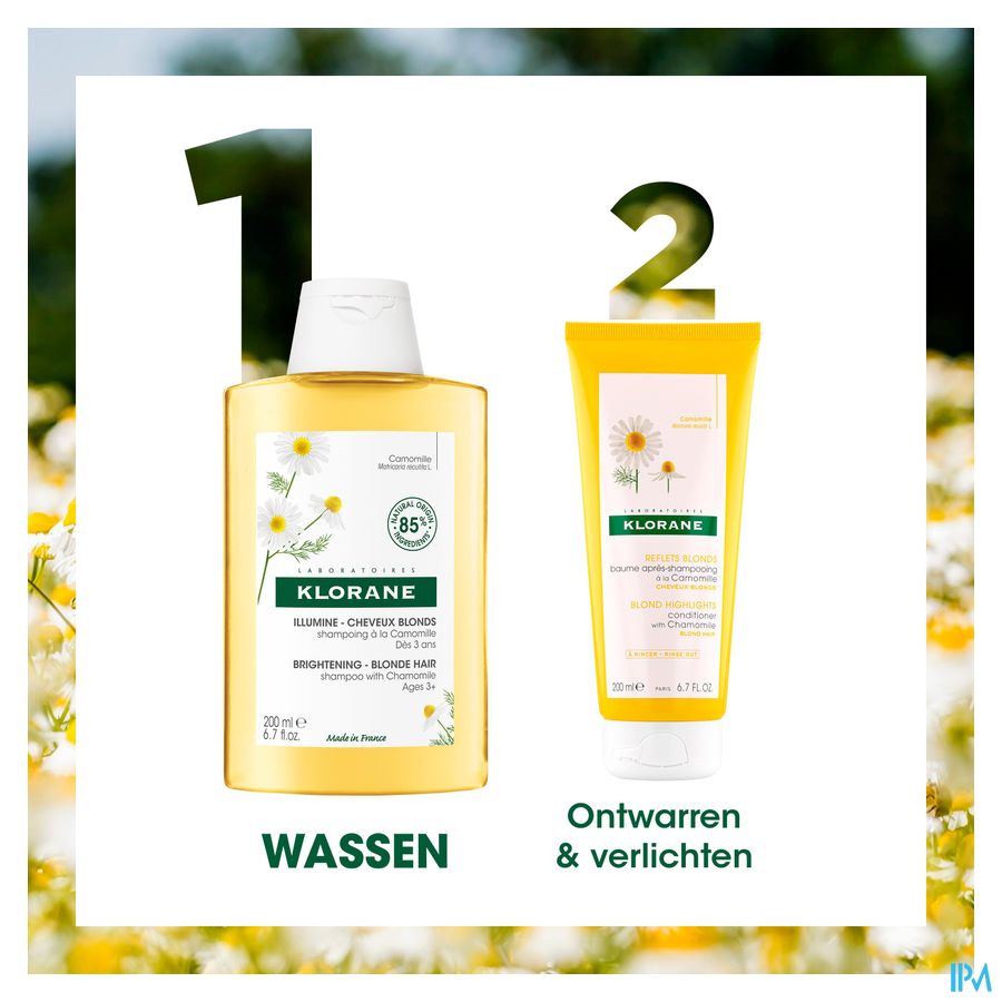 Klorane - Shampoing à la Camomille - Illumine - Cheveux blonds