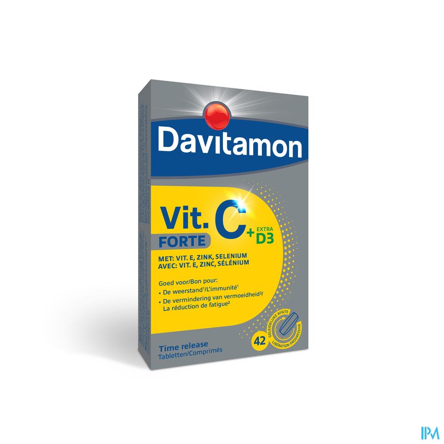Davitamon® Vitamine C Forte Time Release 42 Cpr.: Immunité, Fatigue, Énergie