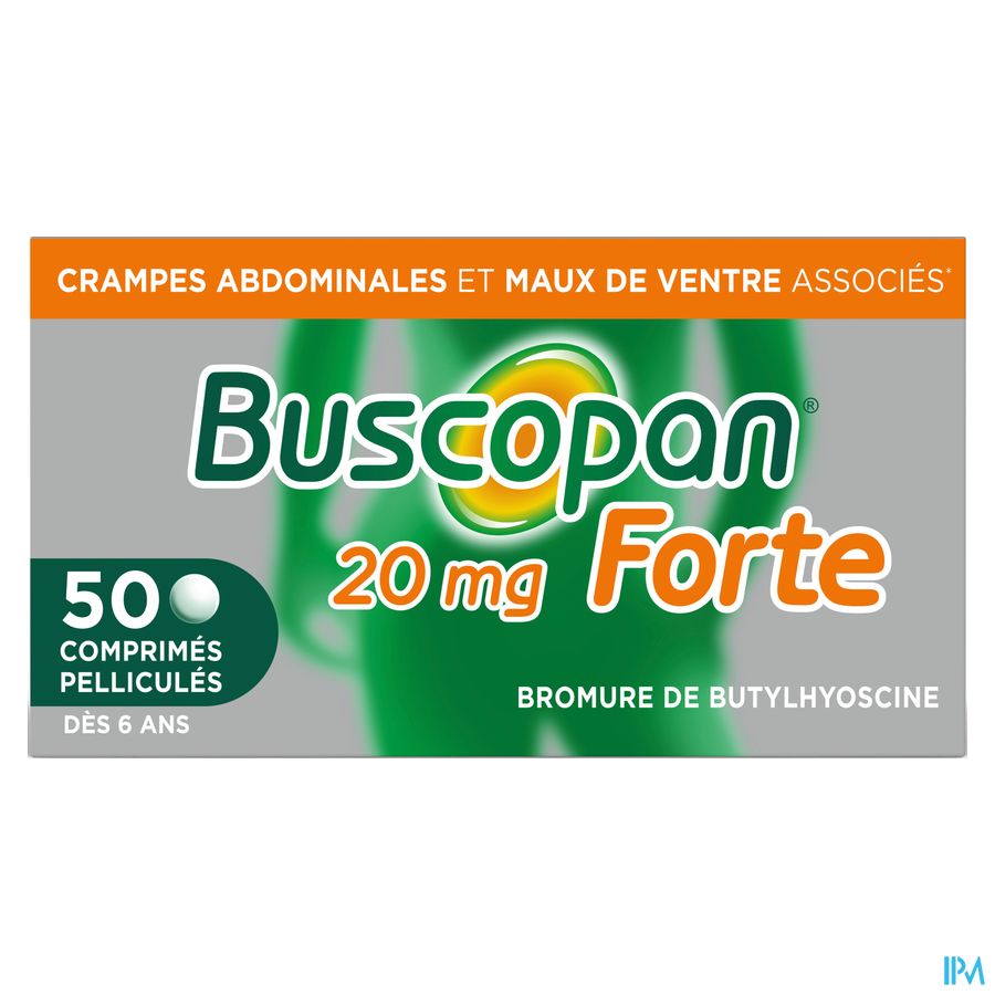 Buscopan Forte 20mg Comp 50 - Crampes et Maux de ventre