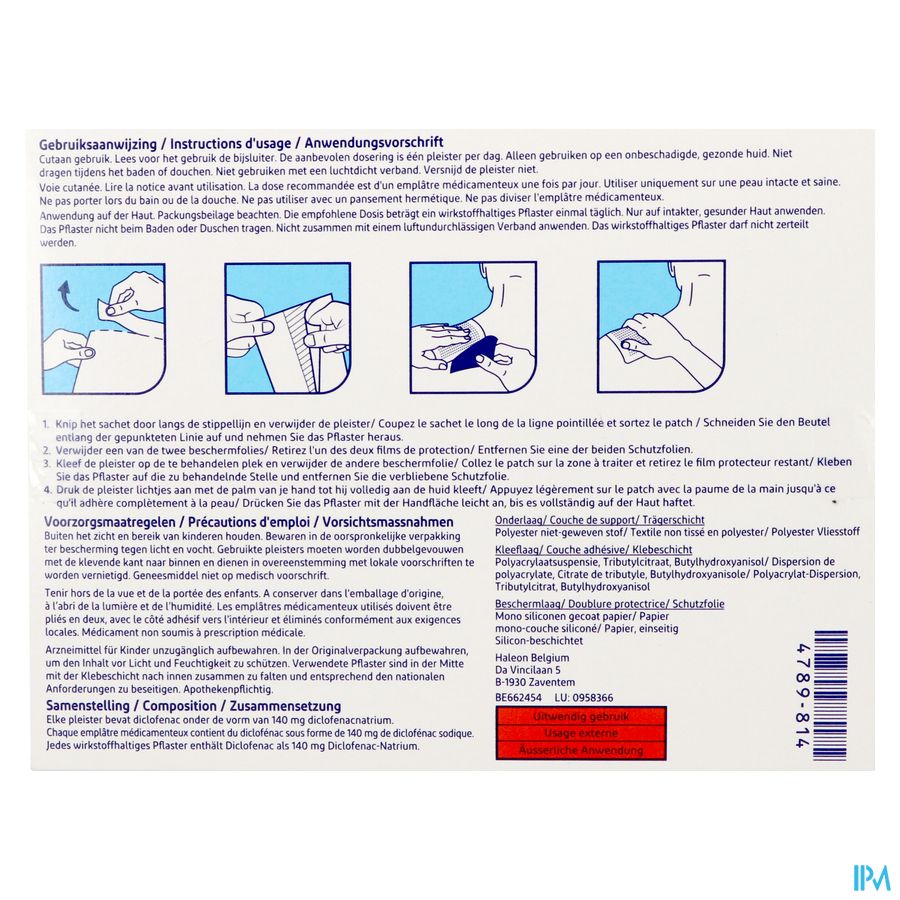Voltaren Patch 140mg Once Daily Emplatr.medic.5