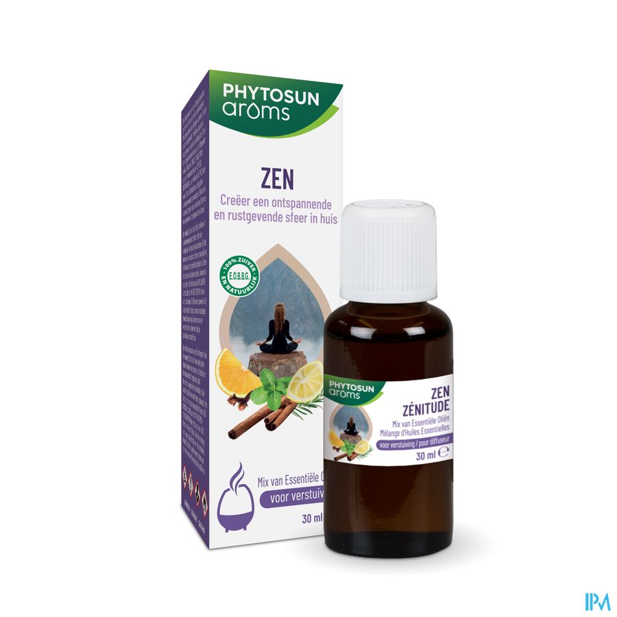 Phytosun® Mélange D’Huiles Essentielles – Zenitude – 30 ml – Relaxation & Détente