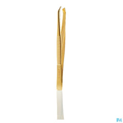 PINCE A EPILER MORS BIAIS INOX DORE