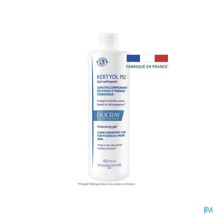 Ducray KERTYOL PSO Gel Nettoyant - Soin d'accompagnement des peaux à tendances psoriasique