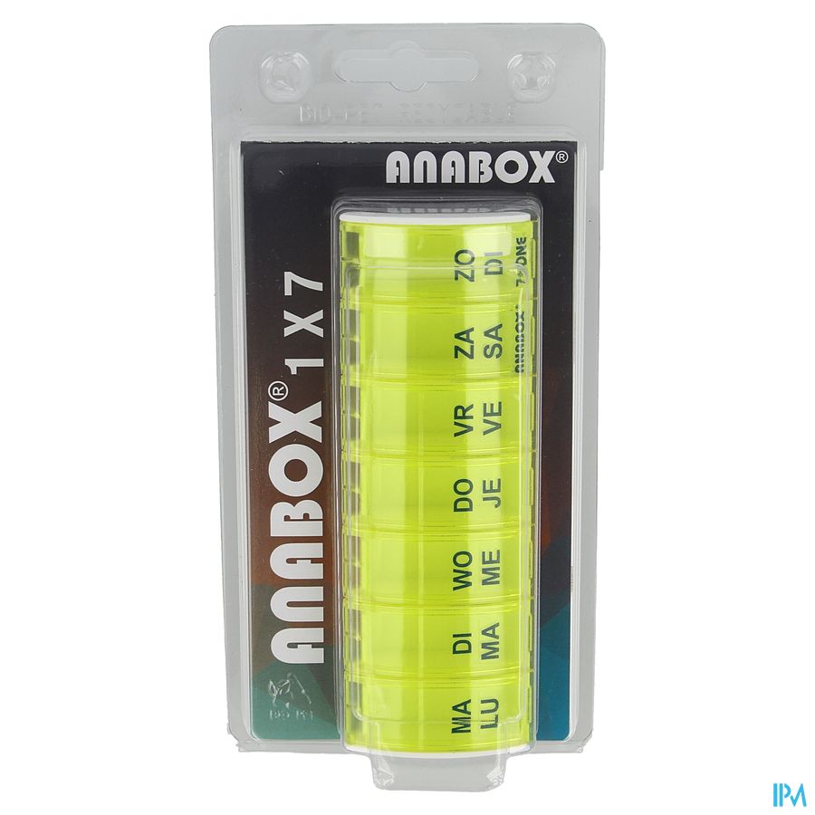 Anabox Pilulier Semaine Jaune