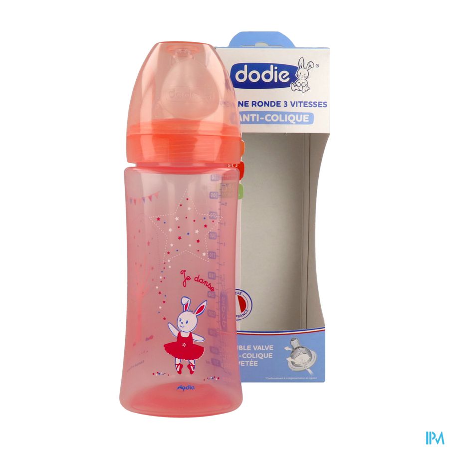 Dodie Biberon Initiation+ Rose Danseuse 330ml
