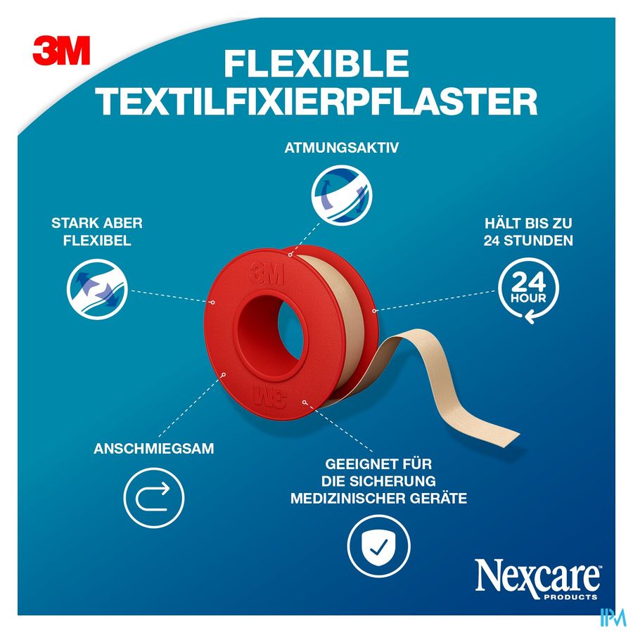 Nexcare 3m Textile Ruban Flexi. 4,2mx12,5mm Nt04-1