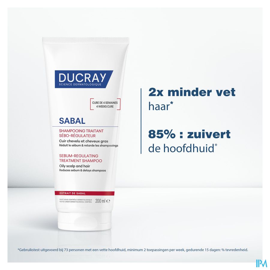Ducray Shampooing traitant sébo-régulateur Shampoing purifiant SABAL