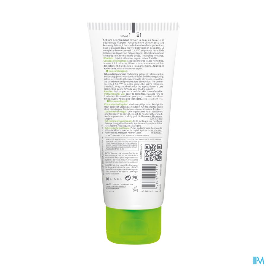Bioderma Sebium Gommant 100ml