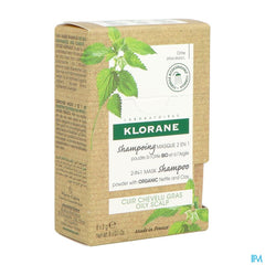 Klorane - Shampoing masque à la poudre d’Ortie BIO – cuir chevelu gras