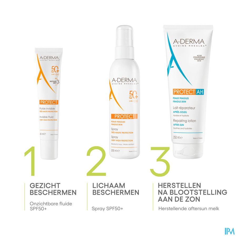 A-DERMA - A-DERMA PROTECT AH LAIT REPARATEUR HYDRATANT APRES-SOLEIL - A-DERMA PROTECT AH