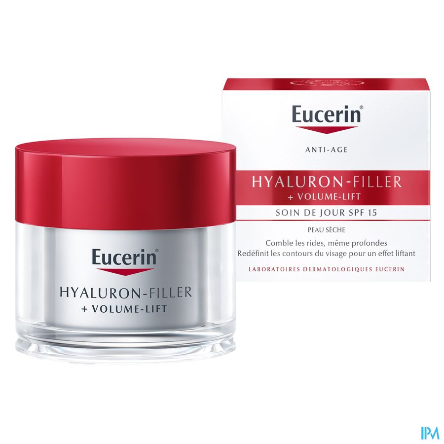 Hyaluron-Filler + Volume-Lift Soin de Jour SPF 15 Peau Sèche Anti-Rides & Anti-Âge Pot 50ml