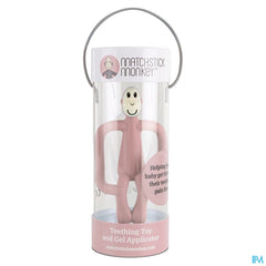 Matchstick Monkey Anneau Dentition Vieux Rose