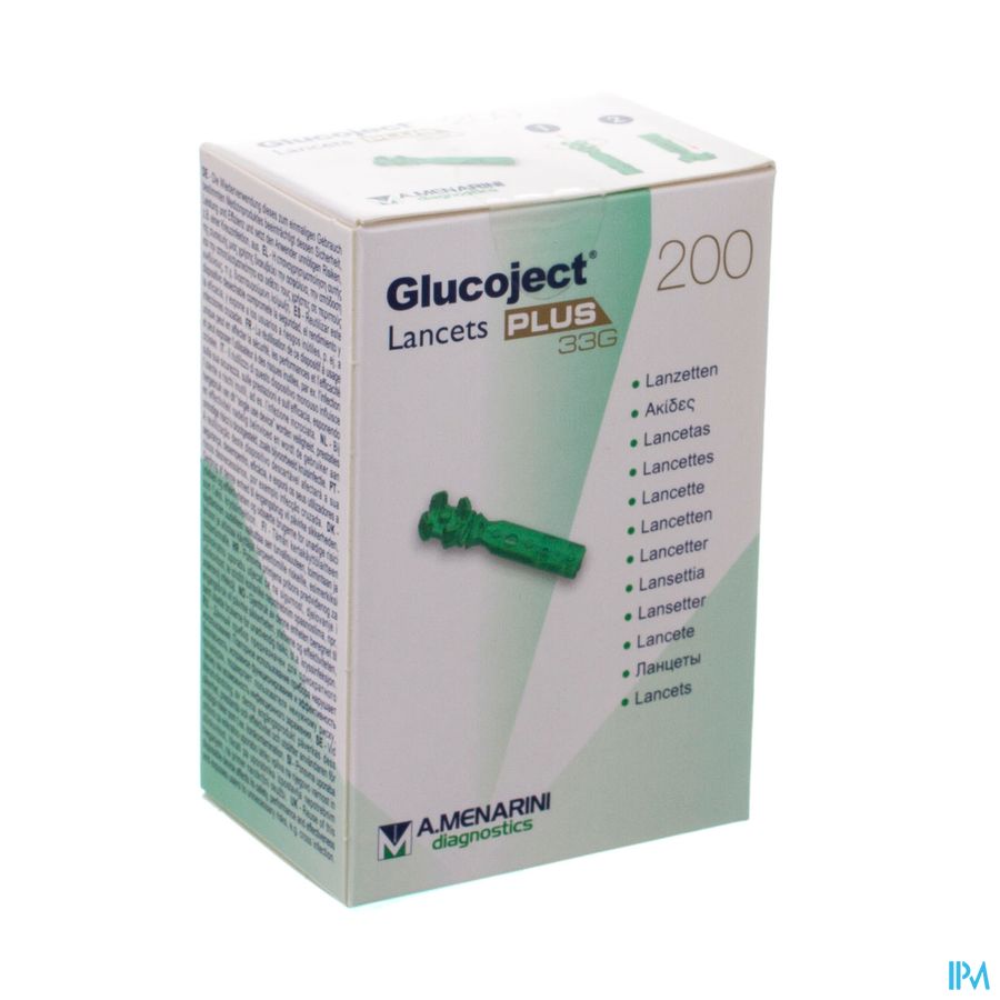 Glucoject Lancets Plus 33g 200 44123