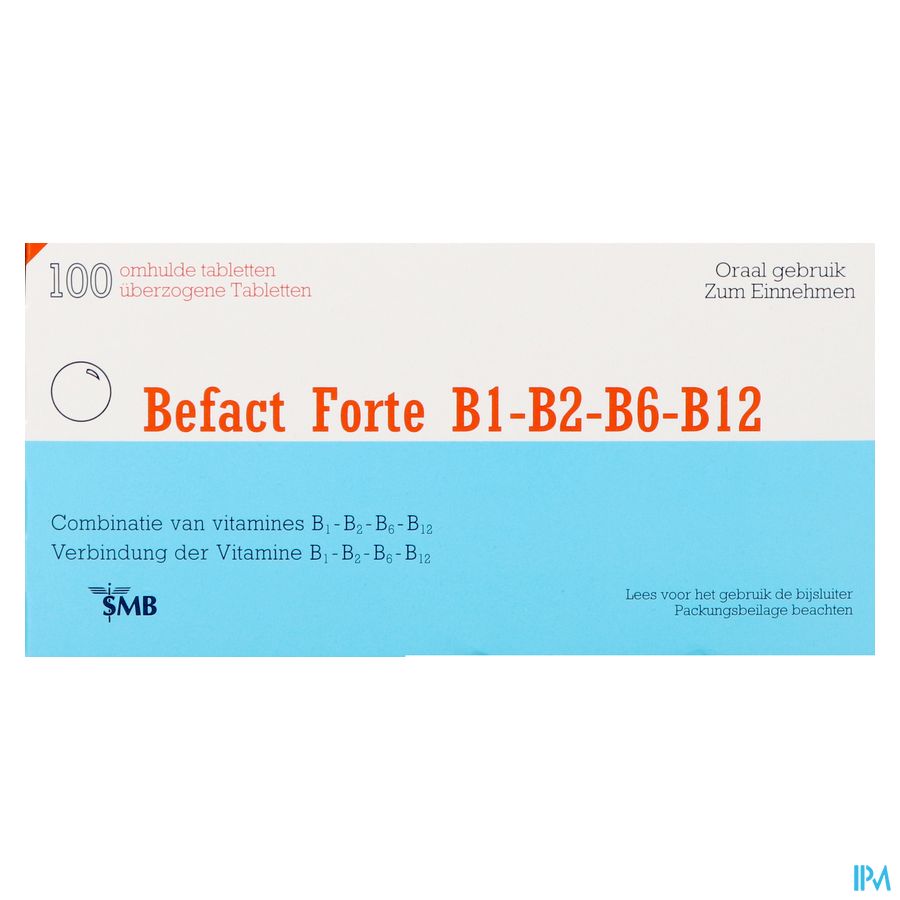 Befact Forte B1-b2-b6-b12 Comp Enrobe 100 Ud